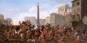 Miel, Jan Carnival in the Piazza Colonna, Rome China oil painting reproduction